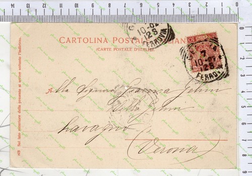 E 895) FOTO CARTOLINA CORNIGLIANO GENOVA CASTELLO RAGGIO 1908 - Picture 2 of 2