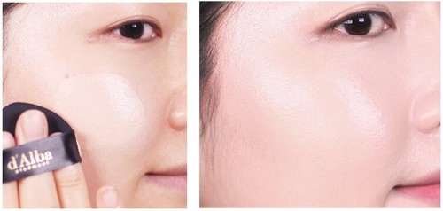 D'ALBA Glow Fit Serum Cover Cushion 15g No.23 Yellow Beige Vegan BB Cushion - Picture 10 of 12