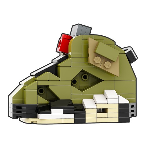 Handgefertigte interaktive kleine Version Sneakerbricks Bausatz | AJ6 Travis S - Bild 1 von 9