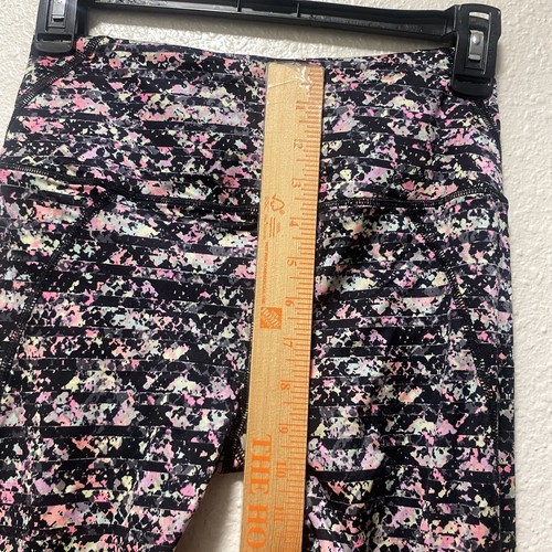 VS Leggings Extra Small schwarz Splat Print seidig Victorias Secret 27" in XS 003 - Bild 13 von 13