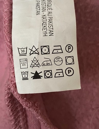 Bershka Dusky Pink NASA Balloon Sleeve Sweatshirt - Size S - Picture 16 of 16