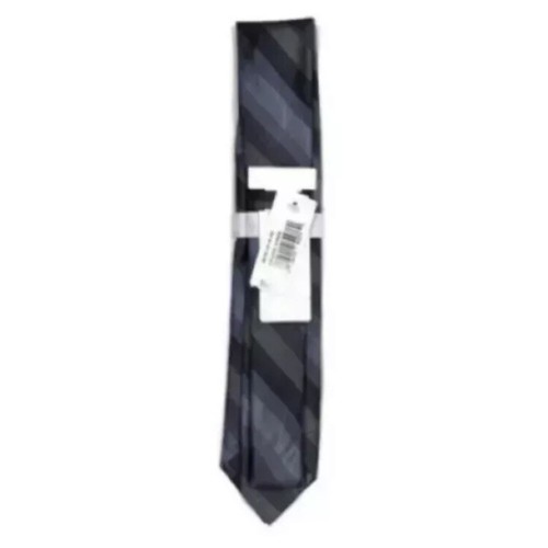 Corbata de seda a rayas diagonales azul para hombre Ryan Seacrest Distinction - Imagen 3 de 3