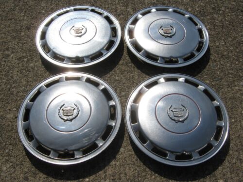 Factory 1989 to 1992 Cadillac Deville 15 inch hubcaps wheel covers - Picture 7 of 24
