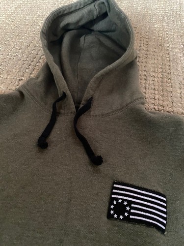 Black Scale Green Flag Hoodie LARGE