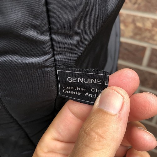 Vintage Black Hein Gericke Heavy Padded Leather Biker Motorcycle Jacket Men’s 44 - Picture 16 of 17