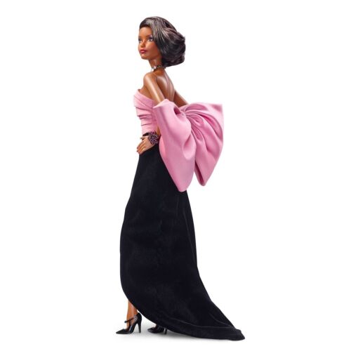 Barbie YSL Yves Saint Laurent Evening Gown Platinum NRFB w/ Shipping Cardbox - Foto 4 di 5