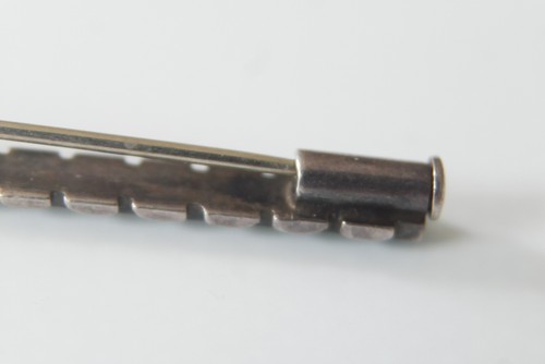 Echt Vintage Brosche mit Markasiten klasse Stabbrosche evtl. Art Deco Silber 925 - Picture 2 of 13