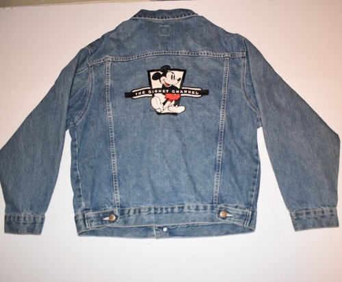 Chaqueta de Jean de Colección The Disney Channel Azul Denim, Talla Mediana, Años 80 Nd Hecha en EE. UU. - Imagen 12 de 16