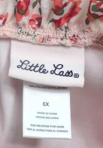 Little Lass Girls 6X Floral Ruffle Blouse & Green Ruffle Vest Set 3/4 Sleeve EUC - Picture 4 of 7