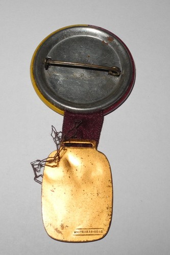 1940 High School Football Northern Fight Pin Token Medal Charm Whitehead Hoag - Picture 2 of 2