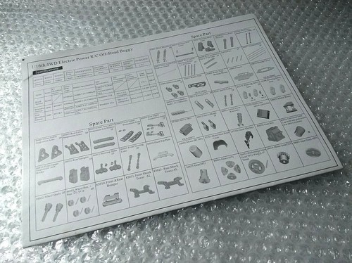 HIMOTO HSP TROJAN CALYPSO 4WD ELECTRIC BUGGY 1/16 1/16TH INSTRUCTION MANUAL - Picture 1 of 11