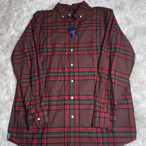 Daniel Cremieux Men’s Big & Tall Classic Bright Red Oxford Check Shirt Size LT - Picture 2 of 9