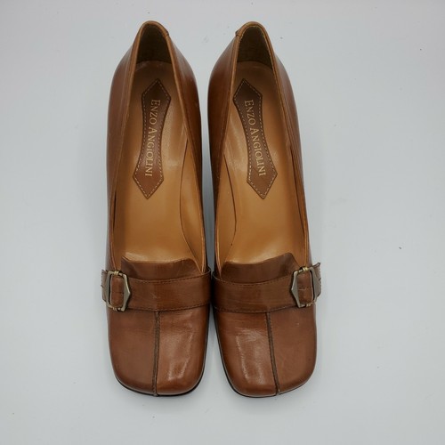Enzo Angiolini Damen-Loafer Größe 6 Eadanette hellbraun Leder niedrig - Bild 7 von 10