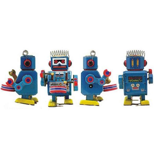 Aerospace Robot Wind-Up Tin Toy Novelty Adult Collection Home Party Decoration - Picture 93 of 104