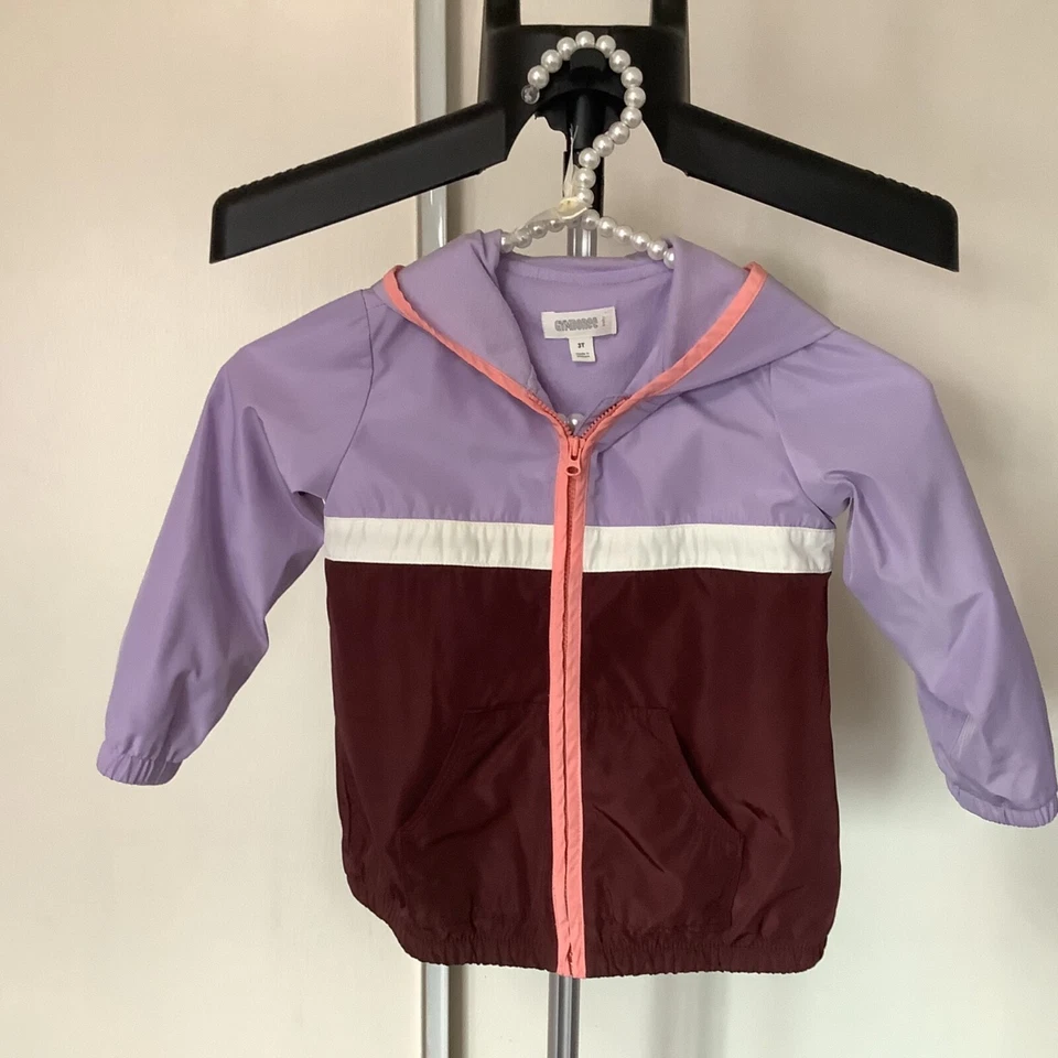 Gymboree Toddler Baby Girl's Lined Windbreaker Hooded Spring Jacket Coat 3T - Image 4 of 4