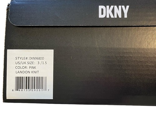 DKNY Girls Slip On Landon Stretchy Knit Sneakers Bright Pink NIB - Picture 15 of 15