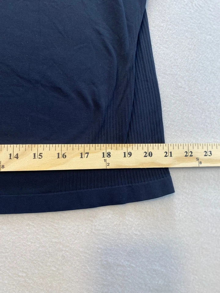 Camiseta deportiva Aeropostale atlética para mujer grande negra elástica malla raglán Foto 4 de 4