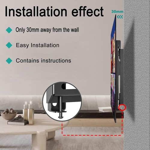 Full Motion TV Wall Mount Bracket Swivel Tilt 14 17 32 36 40 42 " - Picture 7 of 14