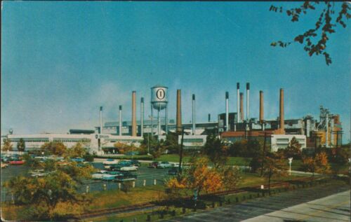 Libbey Glasfabrik Toledo Ohio UNP Chrom Postkarte