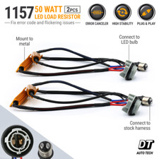 1157 LED 50W Load Resistor Adapter Anti Hyper Flash Error Canceler