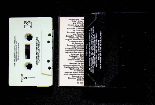 Thief (1981) Tangerine Dream Motion Picture Soundtrack Cassette Movie OST Rare - Picture 6 of 7