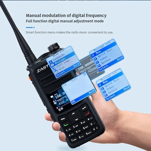 ZASTONE UV008 DMR Walkie Talkie Digita Radio dwukierunkowe Dual band 10W Dual time - Zdjęcie 5 z 20