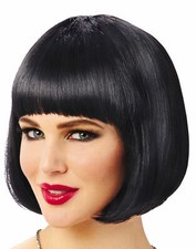 Costume Culture Roaring 20s Gatsby Flapper Bob Black Wig Halloween Costume 21082