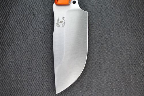 Busse Custom War Train Handcar .165" Satin INFI, G10 G-rexed White Bone Handle - Picture 11 of 13
