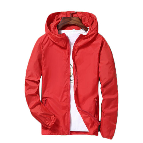 Abbigliamento uomo leggero frangivento impermeabile antipioggia con cappuccio traspirante Stati Uniti - Foto 7 di 19