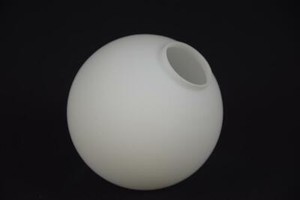 K0899 10 cm Lampenschirm Glas Kugel Glaskugel Glasschirm Ersatz Weiß Ø ca
