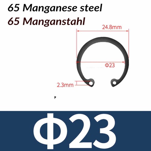 Internal Circlips Retaining Rings for Bores Sizes 3-150mm DIN472 Manganese Steel - Picture 25 of 69