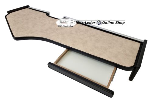 Griferías de mesa de camión estante de cuero sintético beige adecuado para MAN TGX XXL a partir del año 2020 - Imagen 2 de 5