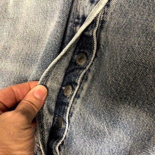 Vtg 90's Levis 501 XX Men's DISTRESSED Blue Jeans BUTTON FLY Denim Pants USA 38 - Picture 8 of 10