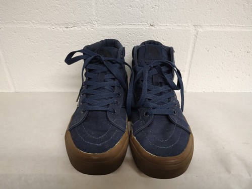 VANS Ward Hi Top Gumshoe Off The Wall Triple Navy Sneakers Size 6W / 4.5M 721494 - Picture 3 of 9
