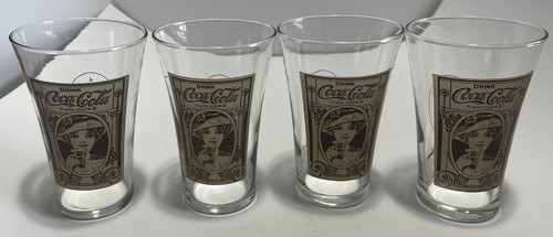 Coca-Cola 16 Unzen Flair Trinkglas 4er Set aus dem Archiv von Libbey - Bild 2 von 9