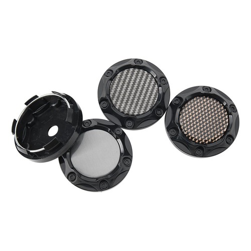 62mm Center Wheel Cap Black Blank Wheel Cover Hub Caps For Rims Parts - 4 Pieces - Picture 2 of 16