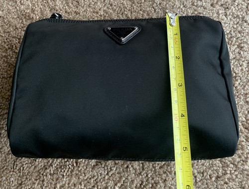 Prada Black Logo Nylon Pouch/Cosmetic Bag - Picture 6 of 6