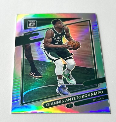 2021-22 Optic NBA Giannis Antetokounmpo Silver Holo Prizm