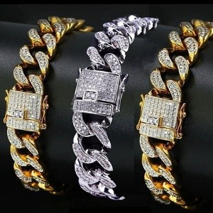 24K-Gold-Plated-Cuban-Miami-Chain-Link-Stainless-Steel-Men-Womens-Bracelet