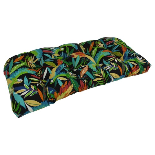 42-inch by 19-inch U-Shaped Solid Spun Polyester Tufted Settee/Bench Cushion