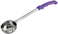 4oz Perf Food Portioner, One-piece S/S, Purple Handle,  Allergen Free (12 Each)
