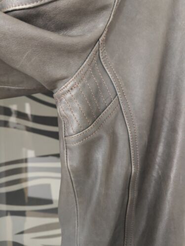 Belstaff Carnaby Bomber Leather Jacket, Grey,Gold Label , Malenotti Era,Size L - Imagen 13 de 20