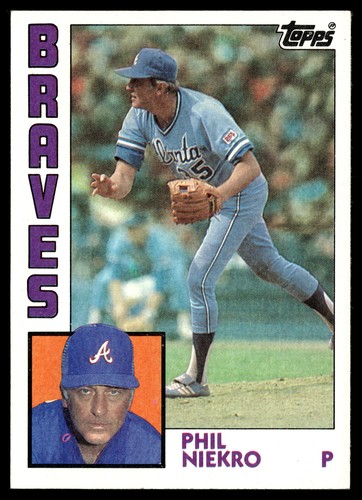 Tarjetas 1984 Topps #650 Phil Niekro | Arpin como nuevas - Imagen 1 de 2