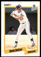 1990 Fleer Baseball Card Kevin Seitzer Kansas City Royals #117