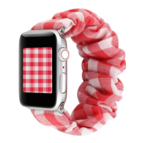 Correa de banda de bucle de moda Scrunchie fr para Apple Watch Ultra 2 serie 9 8 7 SE 38-49 mm - Imagen 53 de 59