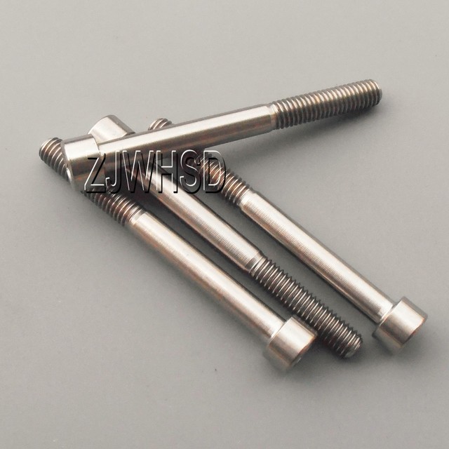 4pcs M6 x 20 Titanium Ti Screw Bolt Allen hex Socket Cap head Aerospace Grade