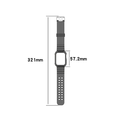For Watch Series 6 5 4 3-1 SE 38-44mm Transparent Watch Band Strap Frame - Picture 3 of 17
