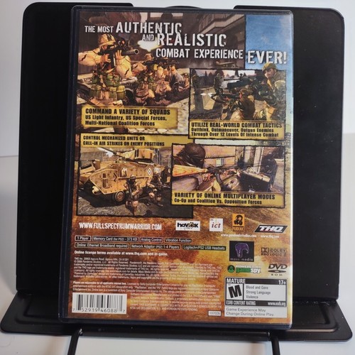Full Spectrum Warrior: Ten Hammers PlayStation 2 2006 PS2 Complete w Manual - Picture 3 of 5