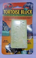 Tortoise Block Vegetable Cactus Calcium Food EXP 1/26/20 Zoo Med (2 Blocks)  TF