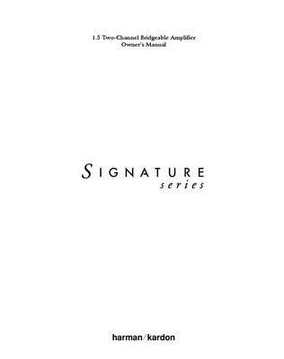 Harman Kardon Signature-1.5 Amplifier 